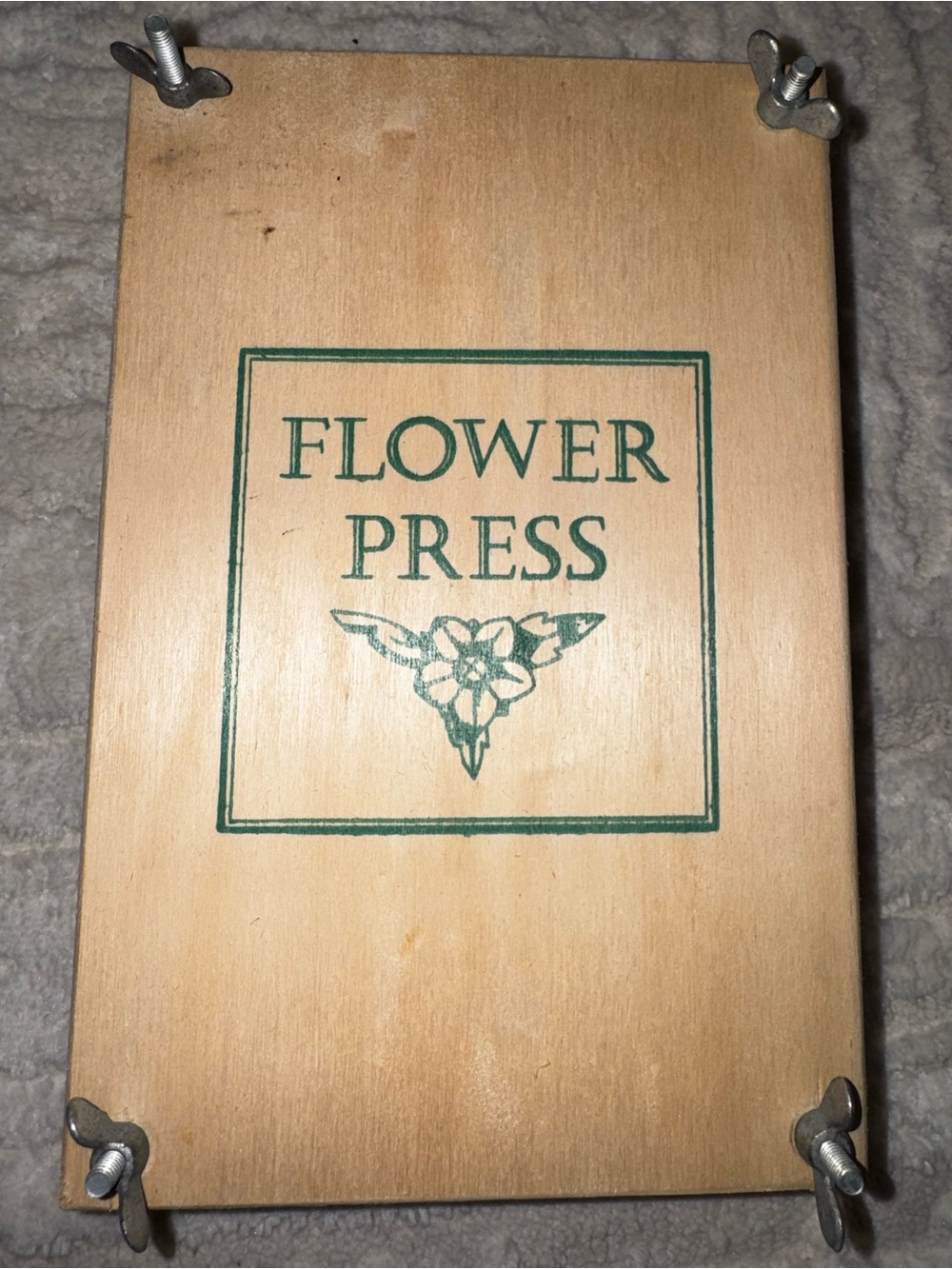 Wooden Flower Press Vintage Style Botanical Craft Herbarium Press Wing Nut